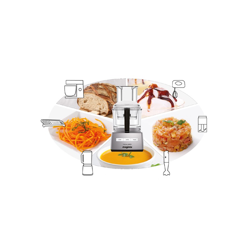 Robot Multifonctions Cuisine Système 4200 XL Chrome Mat - Magimix