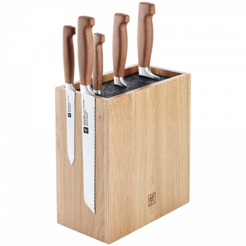 Four Star Bloc de Couteaux Spagetti et Magnétique 6 pièces Bois de Chêne - Zwilling