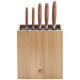 Four Star Bloc de Couteaux Spagetti et Magnétique 6 pièces Bois de Chêne  - Zwilling