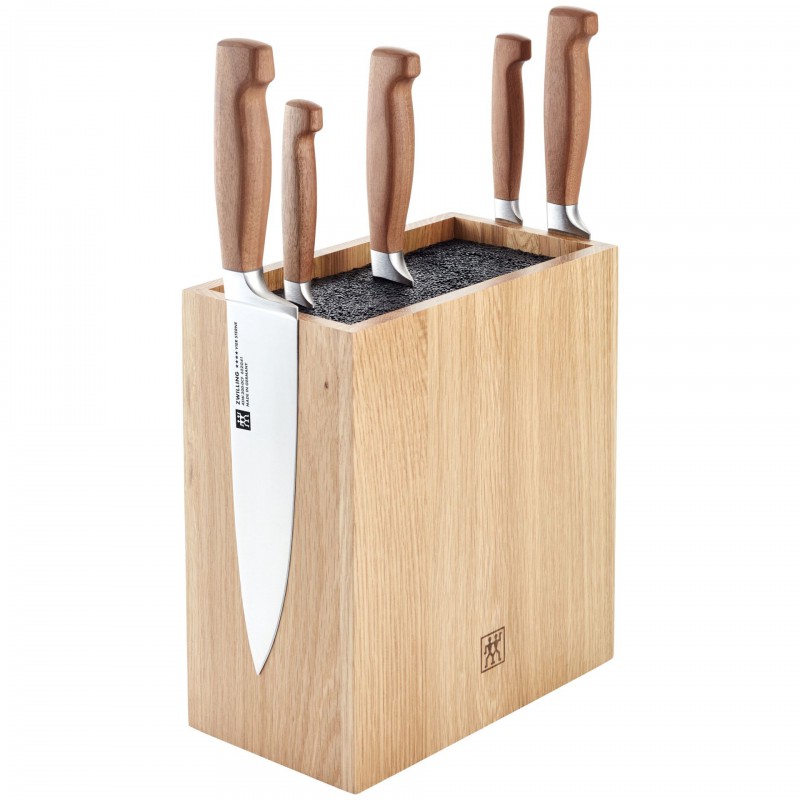 Four Star Bloc de Couteaux Spagetti et Magnétique 6 pièces Bois de Chêne  - Zwilling