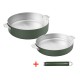 La Merveilleuse Inox Vert Fougère Duo Poêle 24 cm Sauteuse 28 cm Pack LSDC  - Cookut