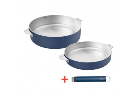 La Merveilleuse RVS Blauw Duo Koekenpan Sauteerpan LSDC Pack - Cookut