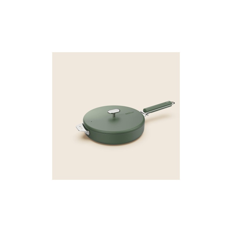 La Merveilleuse RVS Groen Sauteerpanset met Deksel 28 cm Handvat Pack LSDC - Cookut