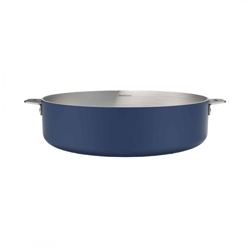 La Merveilleuse RVS Blauw Sauteerpanset met Deksel 28 cm Handvat Pack LSDC - Cookut