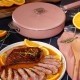 La Merveilleuse RVS Roze Sauteerpanset met Deksel 28 cm Handvat Pack LSDC - Cookut