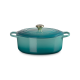 Cocotte Fonte Emaillée Signature Ovale 6,3 L Bleu Riviera (31 cm)  - Le Creuset