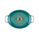 Cocotte Fonte Emaillée Signature Ovale 6,3 L Bleu Riviera (31 cm)  - Le Creuset