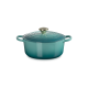 Cocotte Fonte Emaillée Signature Ronde 4,2 L Bleu Riviera (24 cm)  - Le Creuset