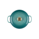 Cocotte Fonte Emaillée Signature Ronde 4,2 L Bleu Riviera (24 cm)  - Le Creuset