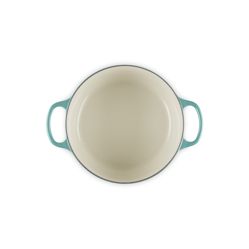 Cocotte Fonte Emaillée Signature Ronde 4,2 L Bleu Riviera (24 cm)  - Le Creuset