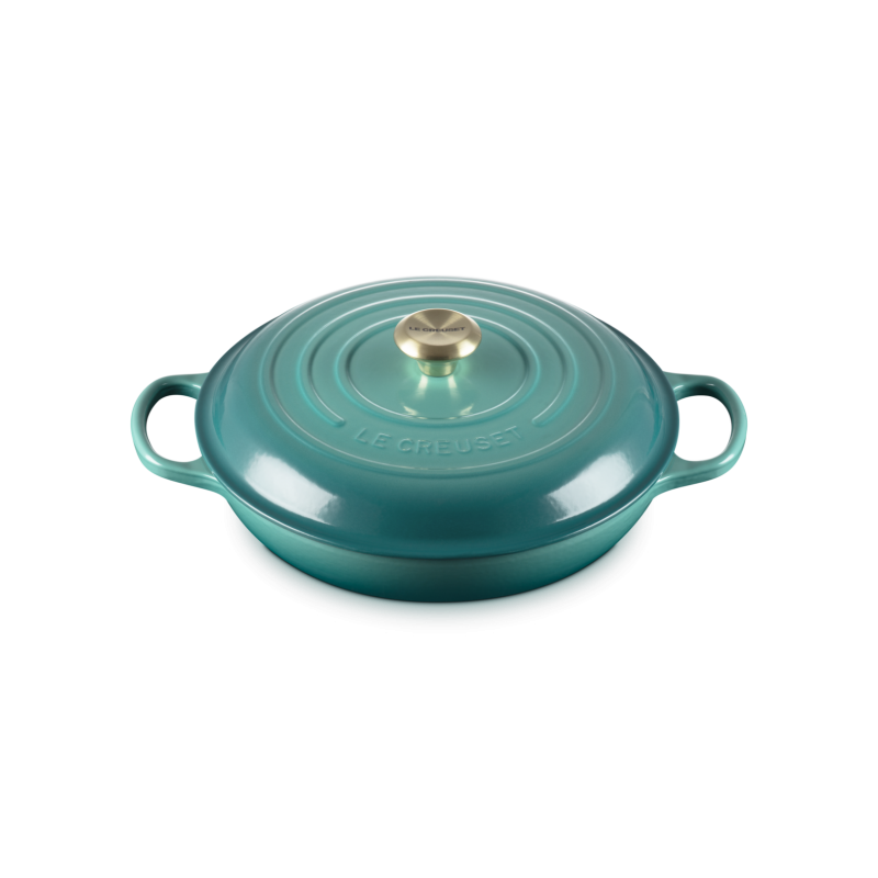 Campagnard gietijzeren Cocotte 3,5 L Riviera Blauw (30 cm) - Le Creuset