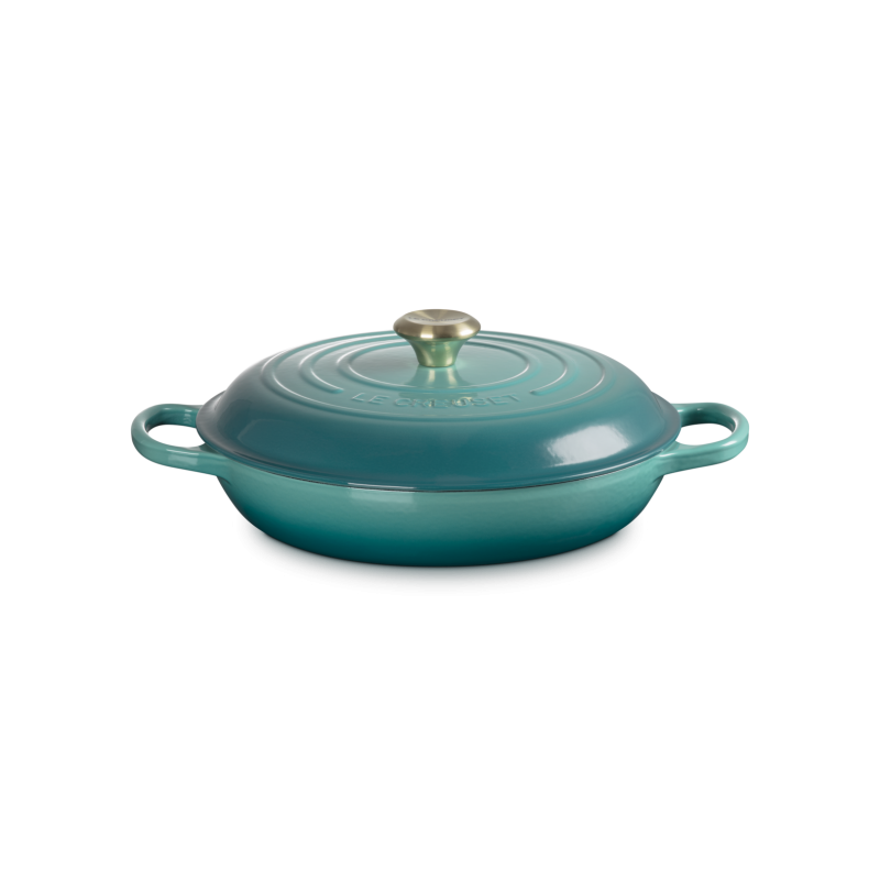 Cocotte Faitout Campagnard Fonte Emaillée 3,5 L Bleu Riviera (30 cm)  - Le Creuset