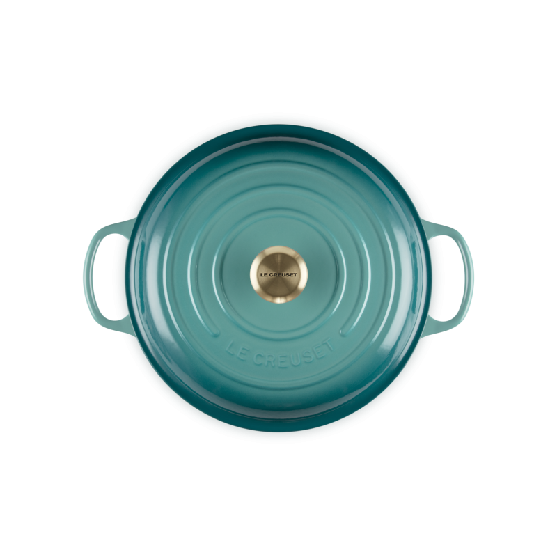 Campagnard gietijzeren Cocotte 3,5 L Riviera Blauw (30 cm) - Le Creuset