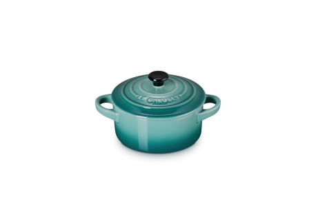Mini Cocotte Céramique Ronde 25 cl Bleu Riviera (10 cm)  - Le Creuset