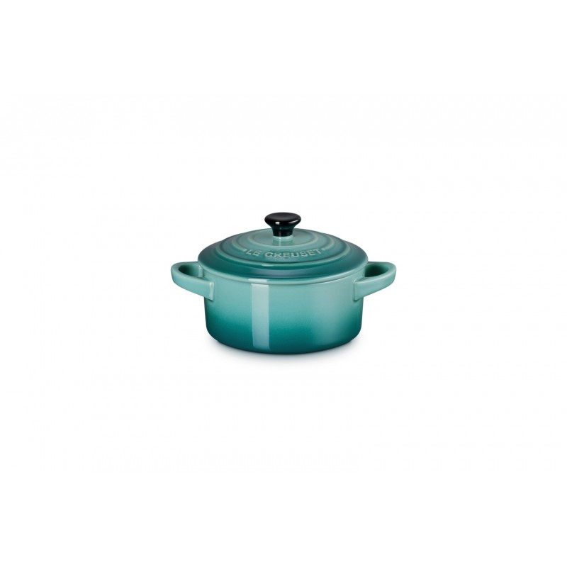 Mini Cocotte Céramique Ronde 25 cl Bleu Riviera (10 cm)  - Le Creuset