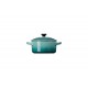 Mini Cocotte Céramique Ronde 25 cl Bleu Riviera (10 cm)  - Le Creuset