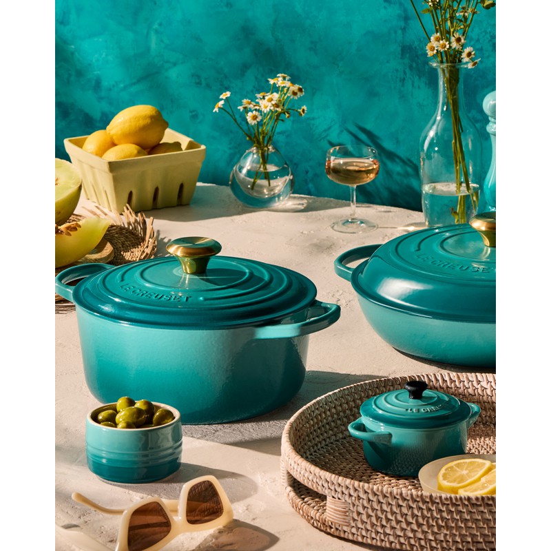 Rond Mini Stoofpotje 25 cl Riviera Blauw (10 cm) - Le Creuset