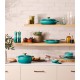 Mini Cocotte Céramique Ronde 25 cl Bleu Riviera (10 cm)  - Le Creuset