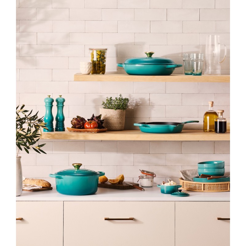 Mini Cocotte Céramique Ronde 25 cl Bleu Riviera (10 cm)  - Le Creuset