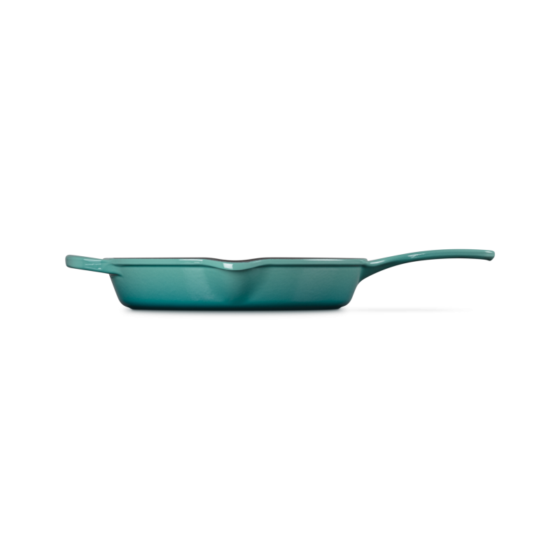 Poêle en Fonte Emaillée Skillet Rond 26 cm 2 L Bleu Riviera  - Le Creuset