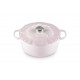 Signature Ronde Gietijzeren Stoofpot 5,3 L Pétales Roze Shell Pink - Le Creuset