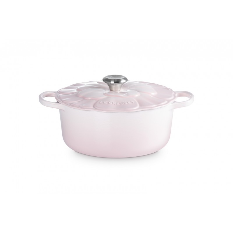 Signature Ronde Gietijzeren Stoofpot 5,3 L Pétales Roze Shell Pink - Le Creuset