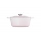 Cocotte Signature Fonte Emaillée Ronde 5,3 L Pétales Rose Shell Pink (26 cm)  - Le Creuset