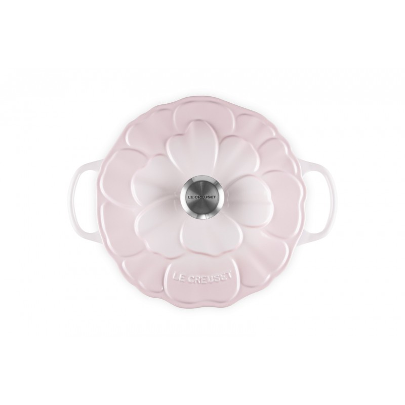 Signature Ronde Gietijzeren Stoofpot 5,3 L Pétales Roze Shell Pink - Le Creuset