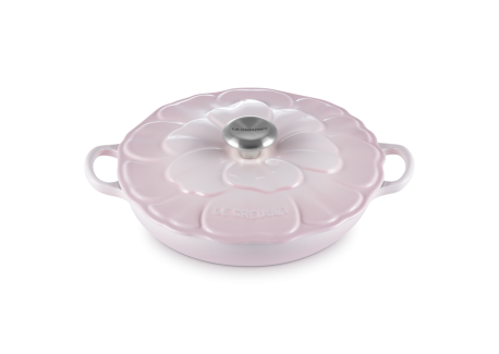 Faitout Signature Fonte Emaillée Rond 2,2 L Pétales Rose Shell Pink (26 cm)  - Le Creuset