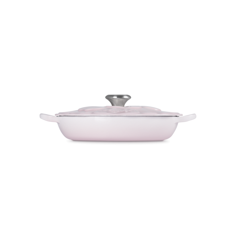 Ronde Gietijzer Stoofpot Signature 2,2 L Pétales Roze Shell Pink (26 cm) - Le Creuset