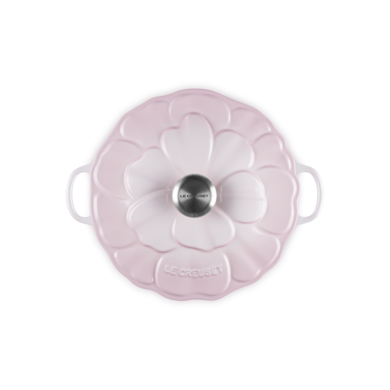 Faitout Signature Fonte Emaillée Rond 2,2 L Pétales Rose Shell Pink (26 cm)  - Le Creuset