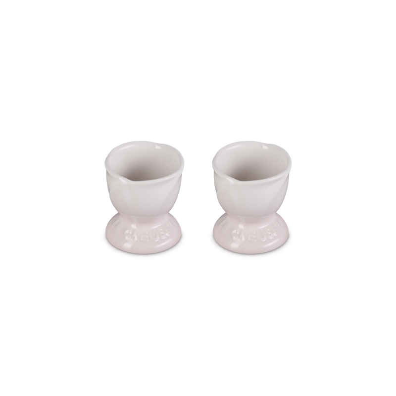 Jardin Roze Shell Pink Keramiek Eierdopje 2 dlg - Le Creuset