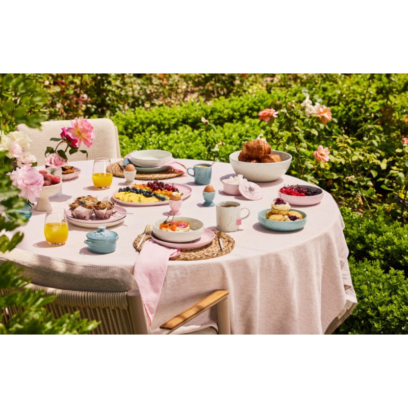 Jardin Saladier Rond en Céramique Emaillée 3,6 L 26 cm Rose Shell Pink  - Le Creuset