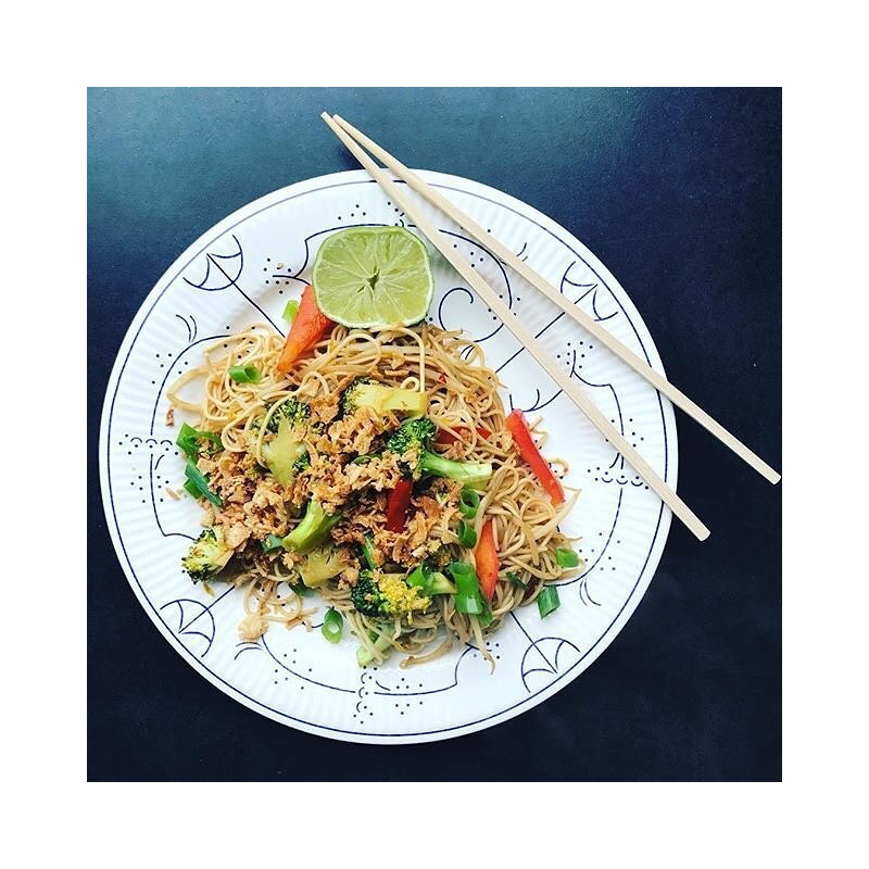 Copenhague Assiette Plate Céramique Email Brillant Blanc Crème et Bleu 27cm  - Royal Boch