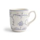 Copenhague Mug Céramique Email Brillant Blanc Crème Bleu avec Anse 28 cl  - Royal Boch
