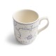 Copenhague Mug Céramique Email Brillant Blanc Crème Bleu avec Anse 28 cl  - Royal Boch