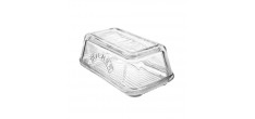 Beurrier en Verre Transparent 10x17x7 cm (250 g de Beurre)