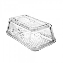 Beurrier en Verre Transparent 10x17x7 cm (250 g de Beurre) - Kilner