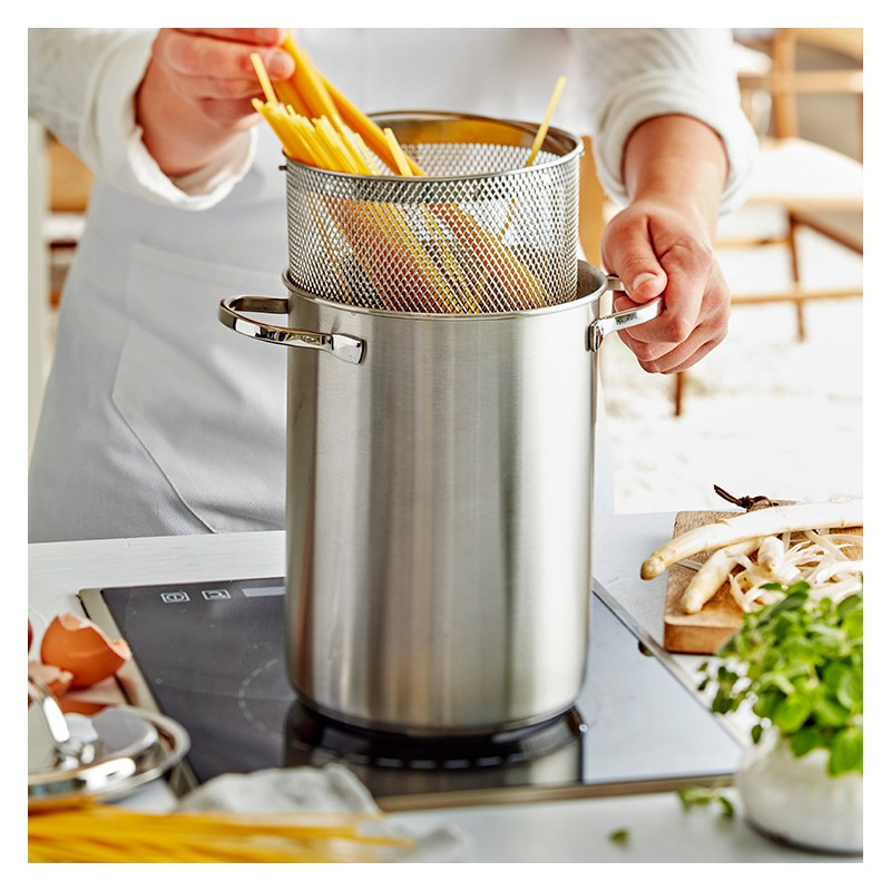 Specialties 3 Aspergekoker van Mat RVS met Mandje 16 cm 4,5 l - Demeyere