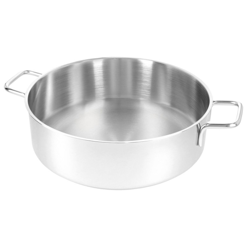 Apollo 7 Lage Kookpot RVS met Glazen Deksel 24 cm - Demeyere