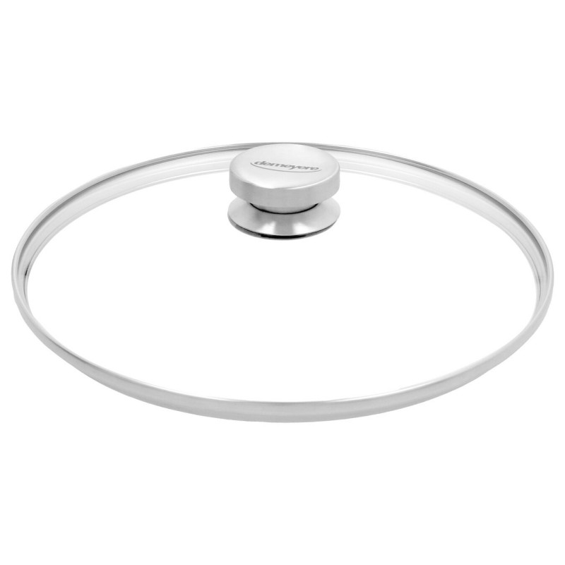 Apollo 7 Lage Kookpot RVS met Glazen Deksel 24 cm - Demeyere