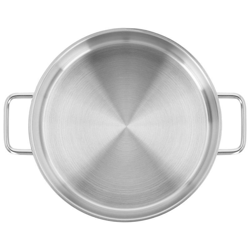 Apollo 7 Lage Kookpot RVS met Glazen Deksel 24 cm - Demeyere