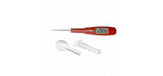 Thermomètre Spatule Cuillère 3-en-1 25 cm Rouge 