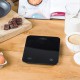 Balance de Cuisine Rechargeable USB Précision 10kg/5g Noire 21x16 cm  - Cristel