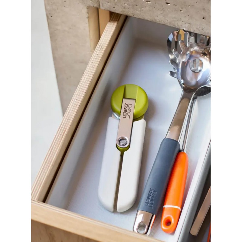 Goround Ouvre Boîte Manuel avec Manivelle Blanc et Vert 20 cm - Joseph Joseph