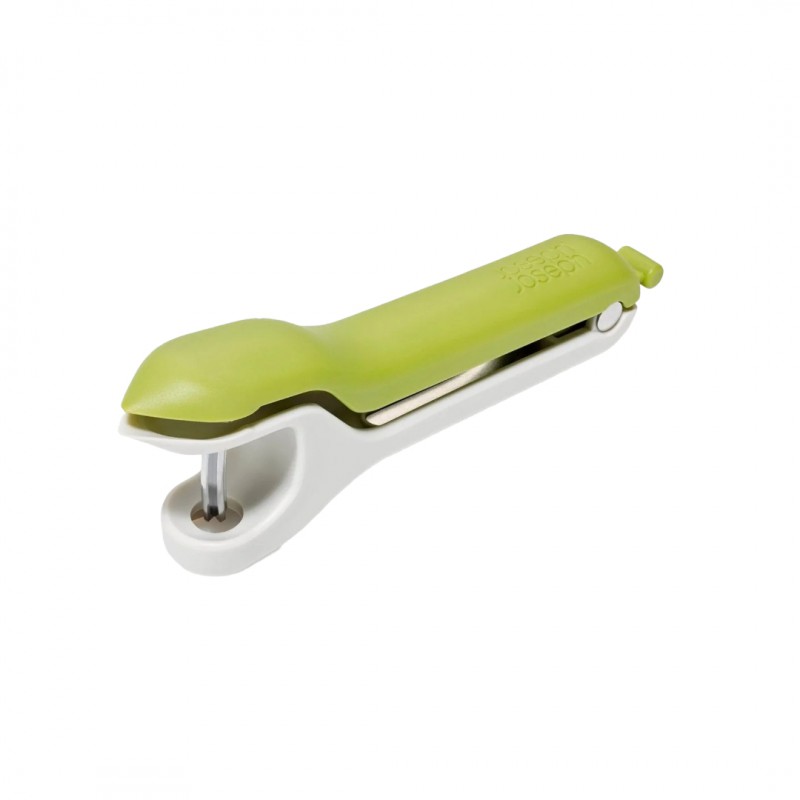 Tweezy 3-in-1 Kersen en Olijvenontpitter en Aardbeienontpeller Groen 17 cm - Joseph Joseph