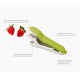 Tweezy Dénoyauteur Cerises Olives et Equeuteur à Fraises 3 en 1 Vert 17 cm - Joseph Joseph