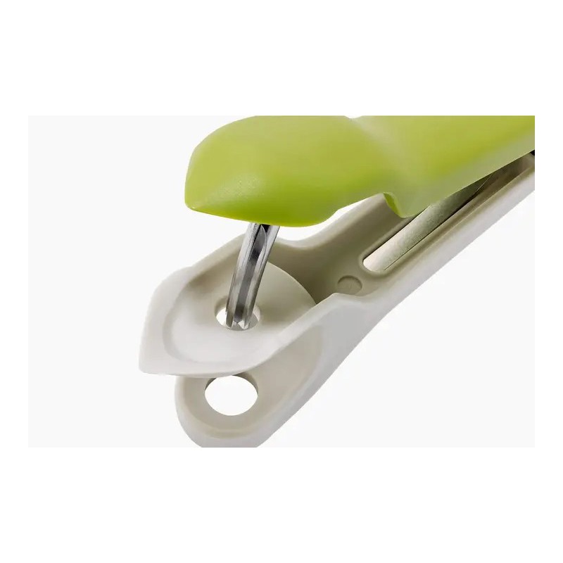 Tweezy Dénoyauteur Cerises Olives et Equeuteur à Fraises 3 en 1 Vert 17 cm - Joseph Joseph