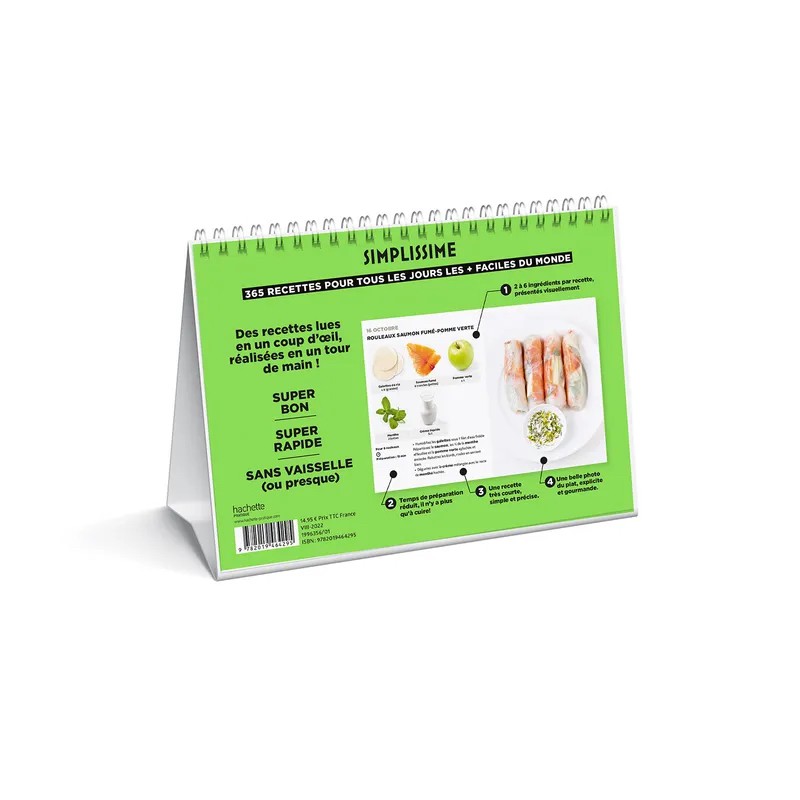 Simplissime Ephéméride - 365 Recettes  - Hachette