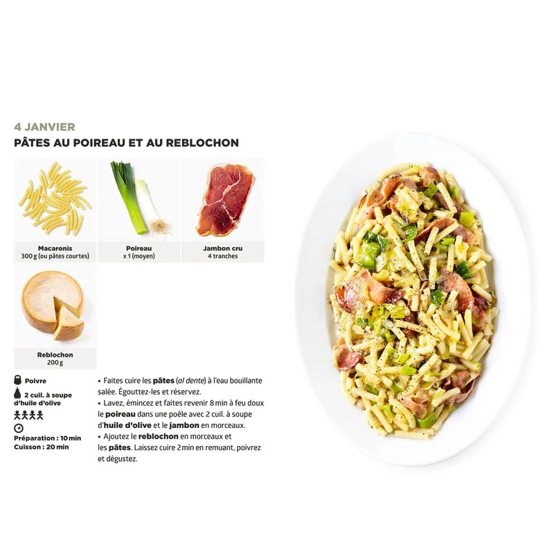 Simplissime Ephéméride - 365 Recettes  - Hachette